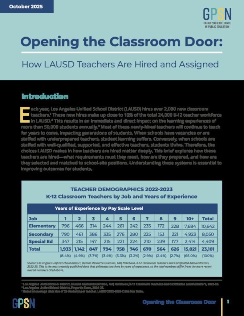 Opening the Classroom Door report cover